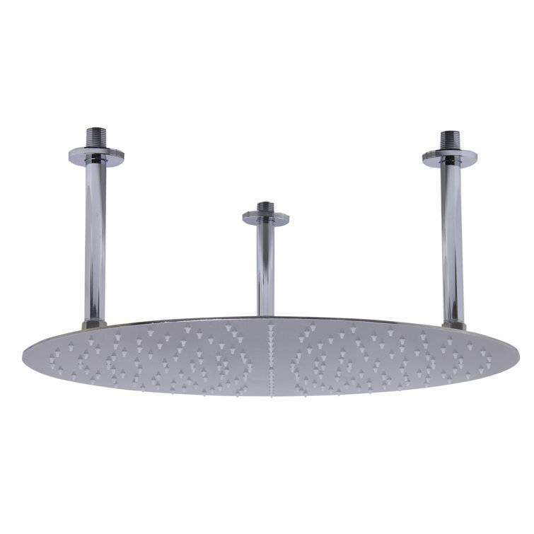Ultra Thin Brushed Stainless Steel Ceiling Mounted Rain Shower Head