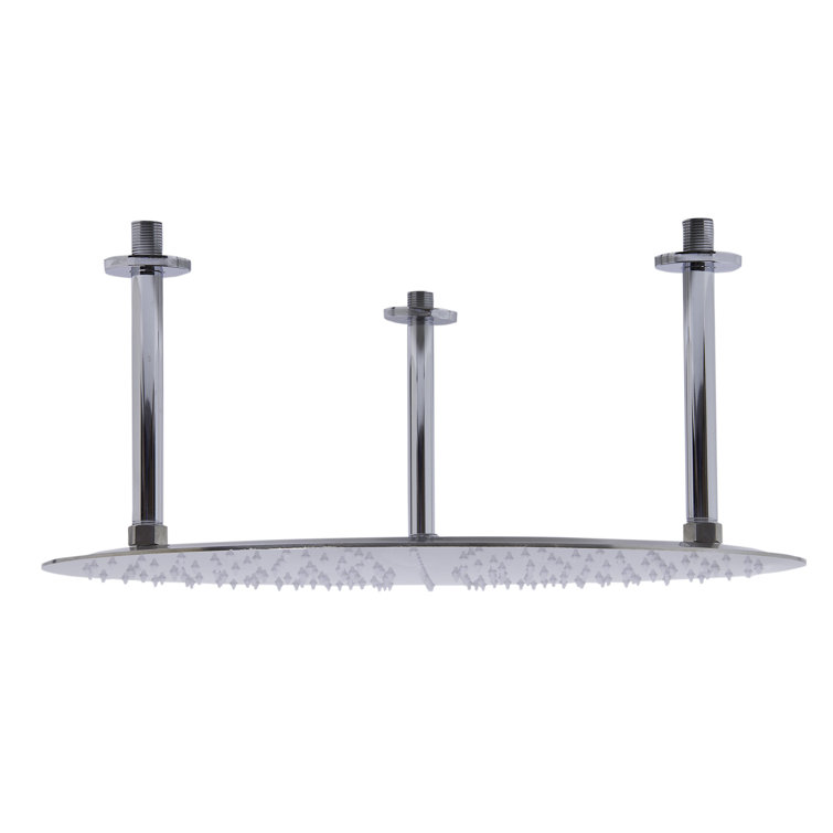 Ultra Thin Brushed Stainless Steel Ceiling Mounted Rain Shower Head