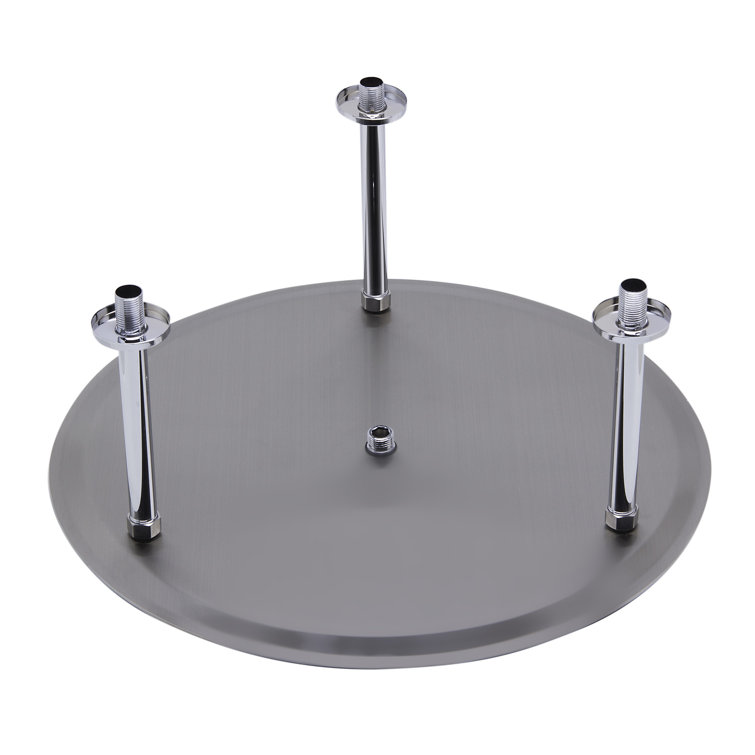 Ultra Thin Brushed Stainless Steel Ceiling Mounted Rain Shower Head