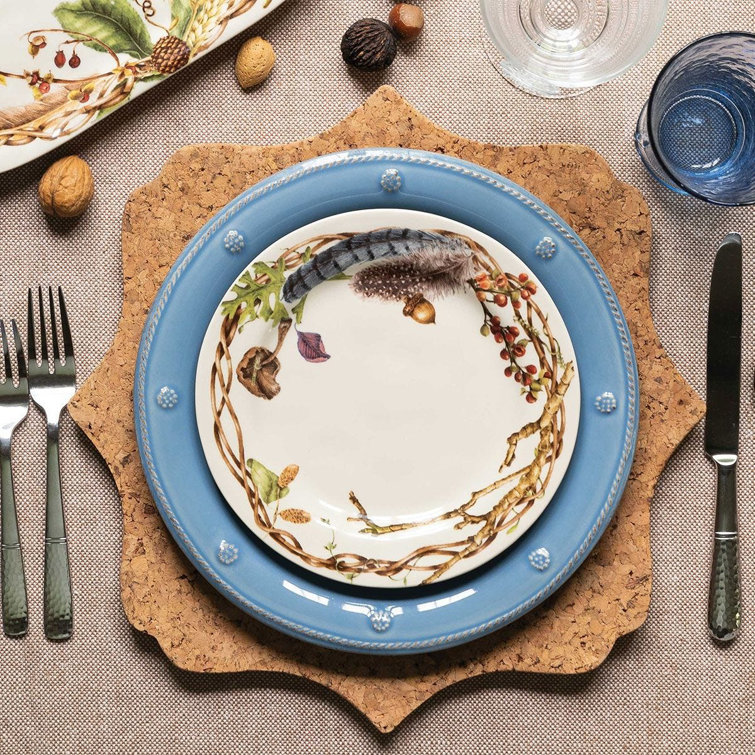 Chambray Berry & Thread 11" Ceramic Dinner Plate