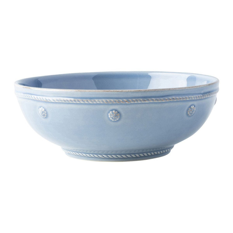 Chambray Blue Berry & Thread 4-Piece Ceramic Dining Set