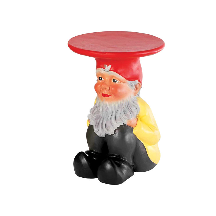 Napoleon Multicolor Hand-Painted Round Outdoor Stool
