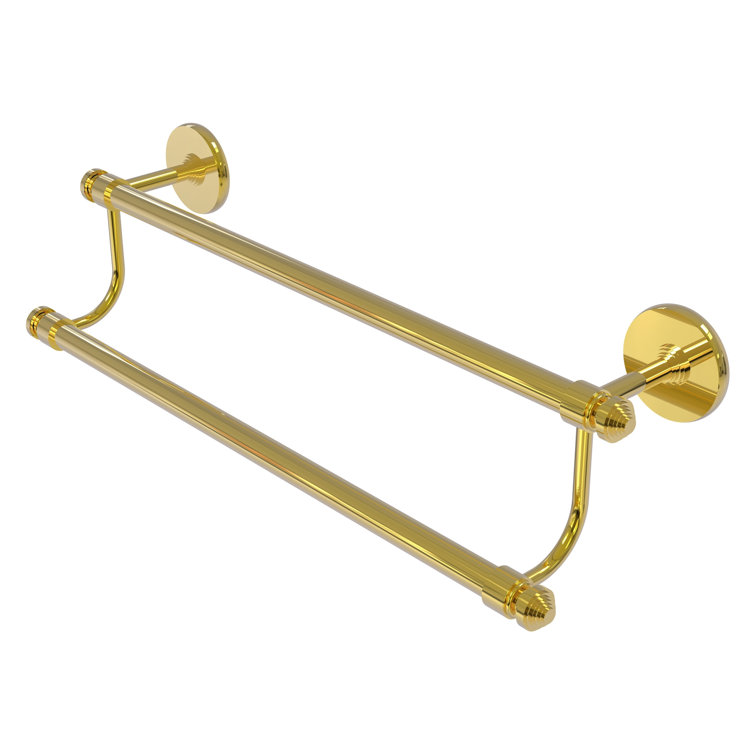 Polished Brass 36'' Double Wall Mounted Towel Bar