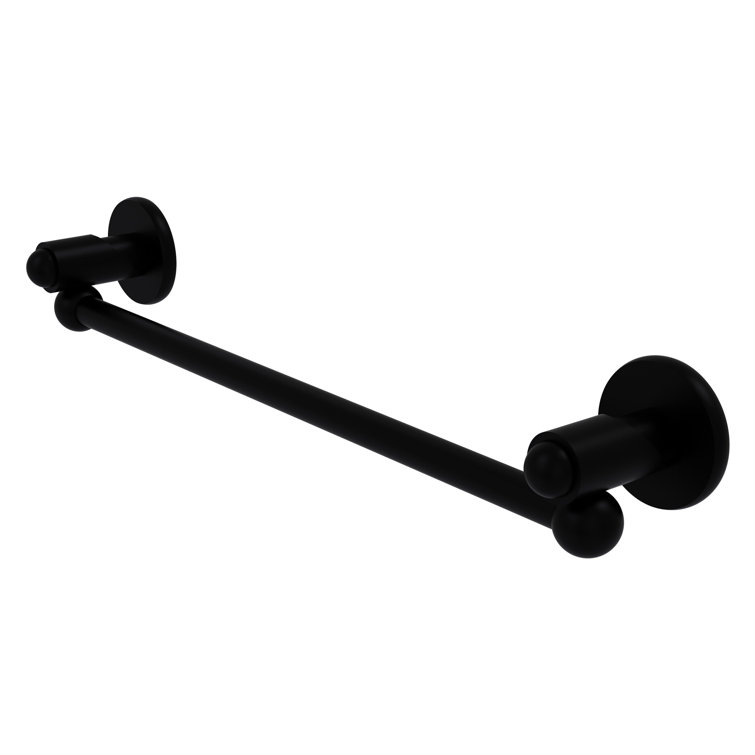 Matte Black 30'' Wall Mounted Brass Towel Bar