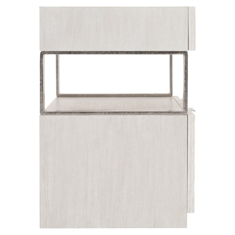 Cream Transitional 4-Drawer Legal Size Filing Credenza