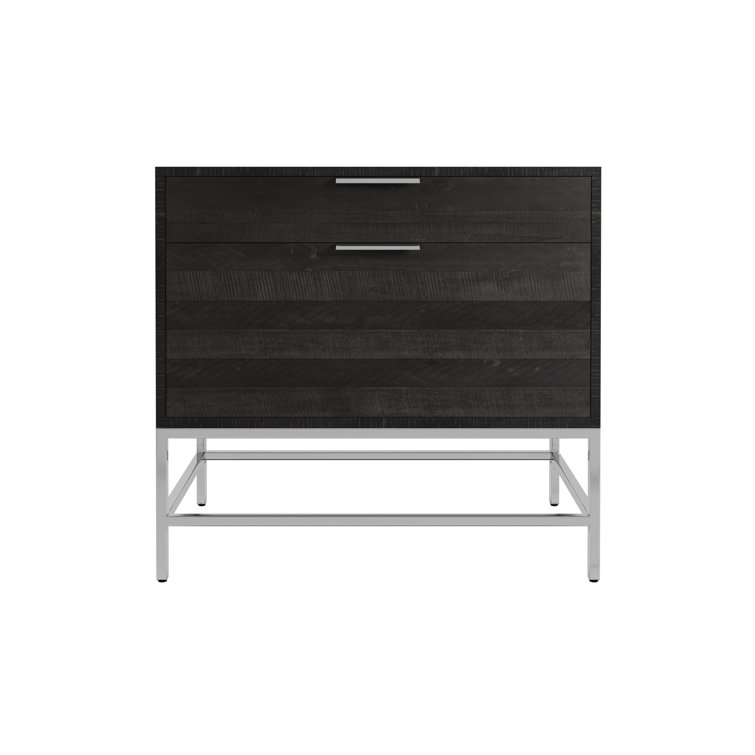 Coleman 32'' Gray/Black 2-Drawer Legal Size File Cabinet