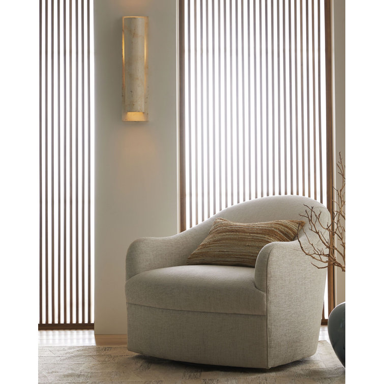 Catalina White Terracotta Dimmable Wall Sconce, 24" Height