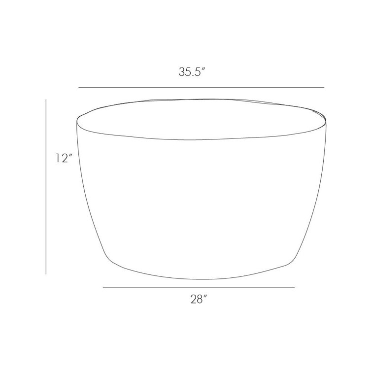 Jacob Small Round Tobacco Shade Coffee Table