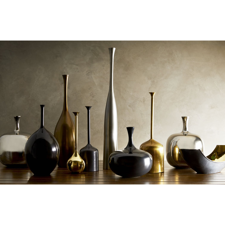 Harris Trio Brass and Bronze Decorative Vessels
