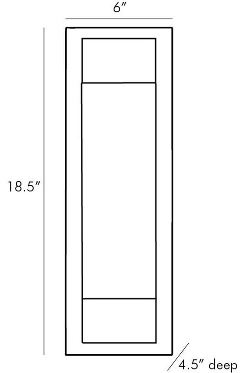 Aged Brass and Black LED Outdoor Wall Sconce