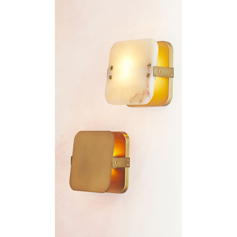 Antique Brass Direct Wired Wall Sconce