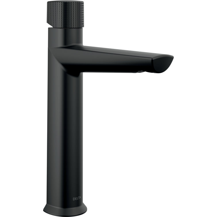 Matte Black Modern Single Hole Bathroom Faucet