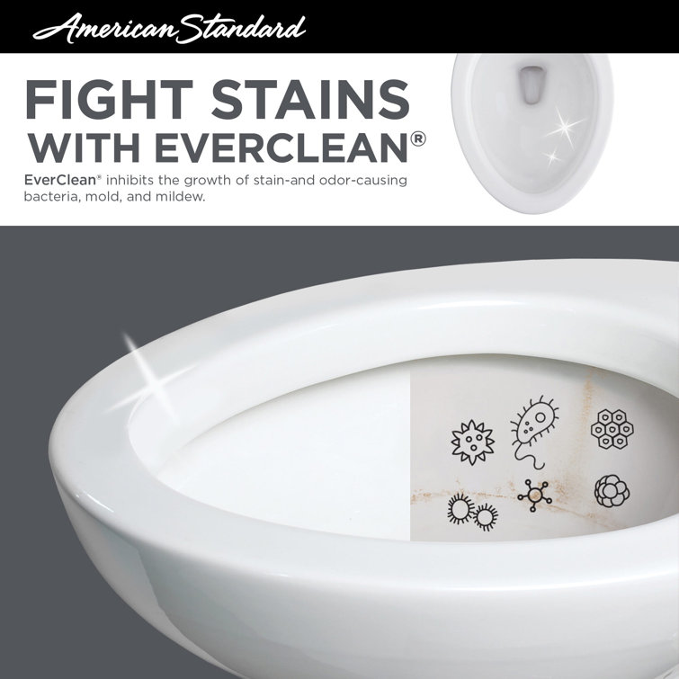 White Elongated Two-Piece High Efficiency Toilet