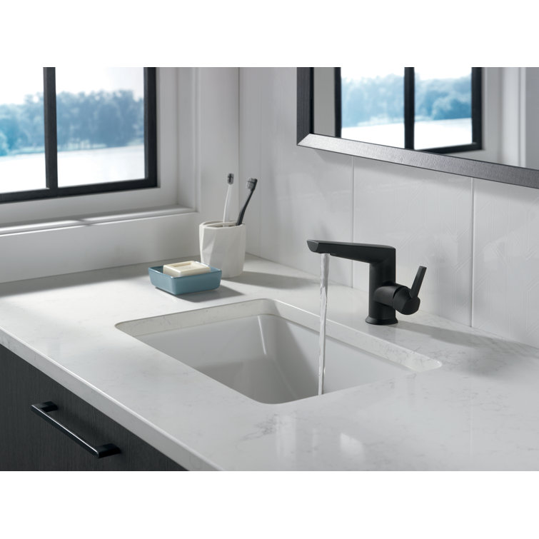 Sleek Galeon 6" Stainless Steel Single Hole Bathroom Faucet