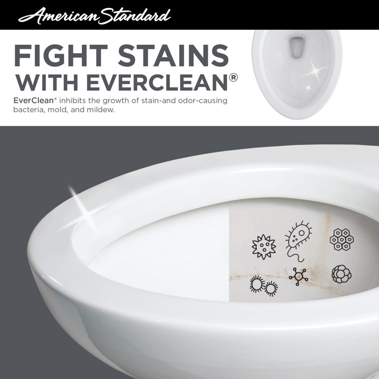 White Round Two-Piece High Efficiency Toilet