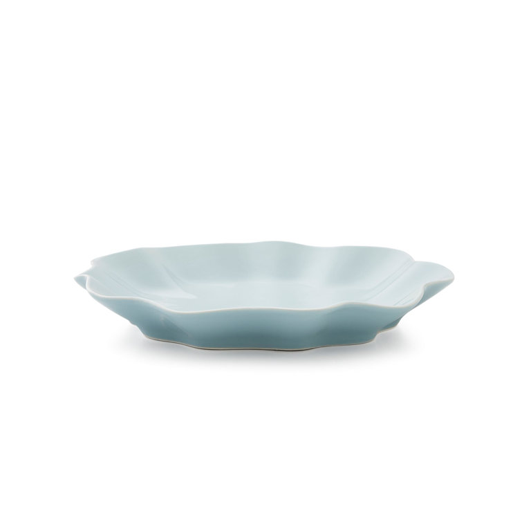 Blue Handcrafted Ceramic Fluted Dinner Plate