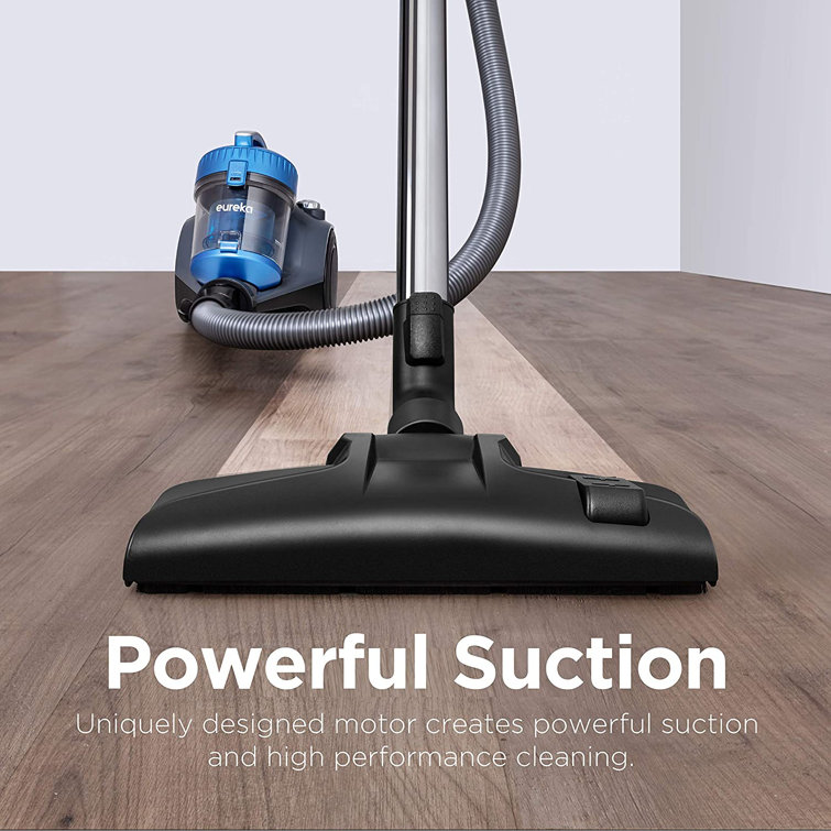 Eureka Blue Bagless Canister Vacuum Cleaner with Powerful Suction