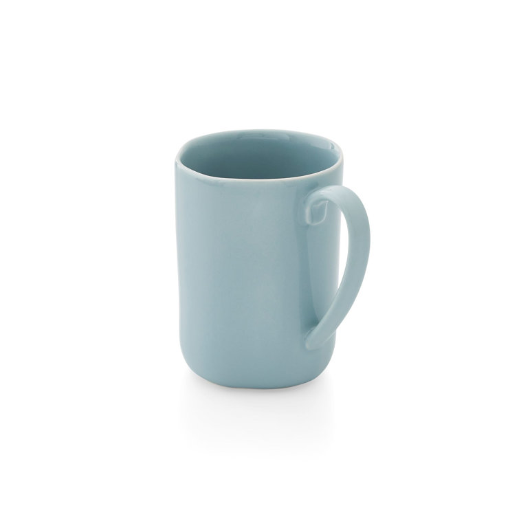 Blue Ceramic 14 Oz Mug Set of Four