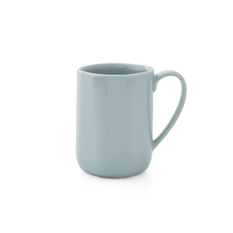 Blue Ceramic 14 Oz Mug Set of Four
