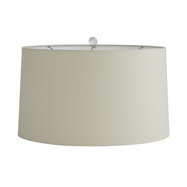 Modern Irregular Mouth Blown Glass Table Lamp with Putty Shade