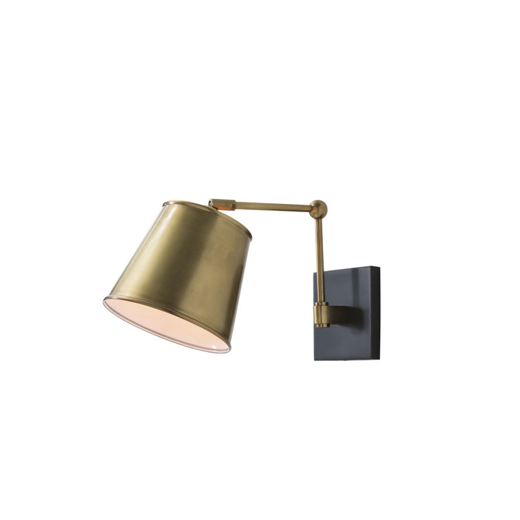 Watson Antique Brass and Bronze Swing Arm Wall Sconce