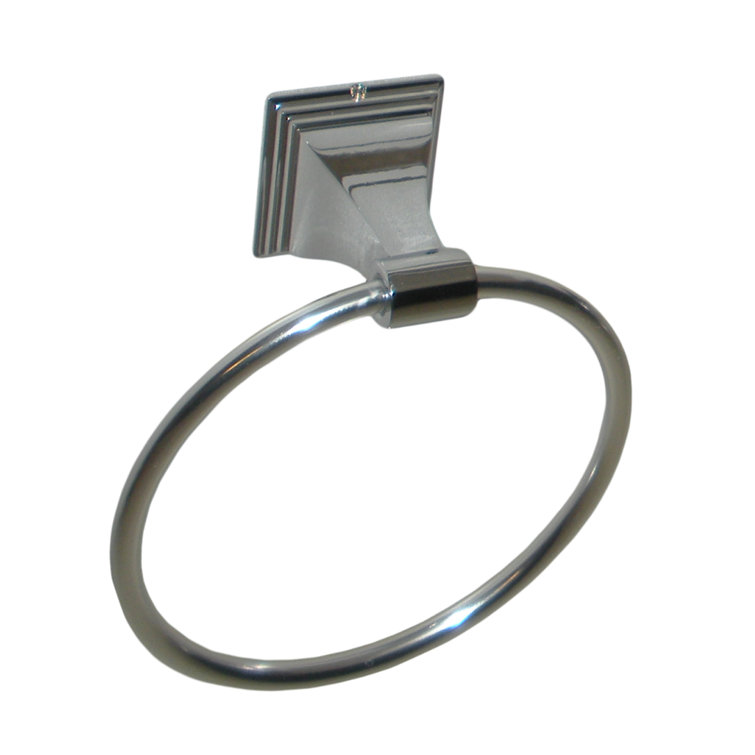 Leonard Polished Chrome Wall Mounted Towel Ring