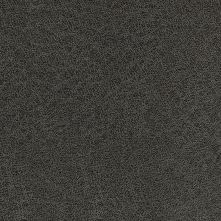 Traditional Slate Gray Faux Leather Accent Chair with Plush Cushions
