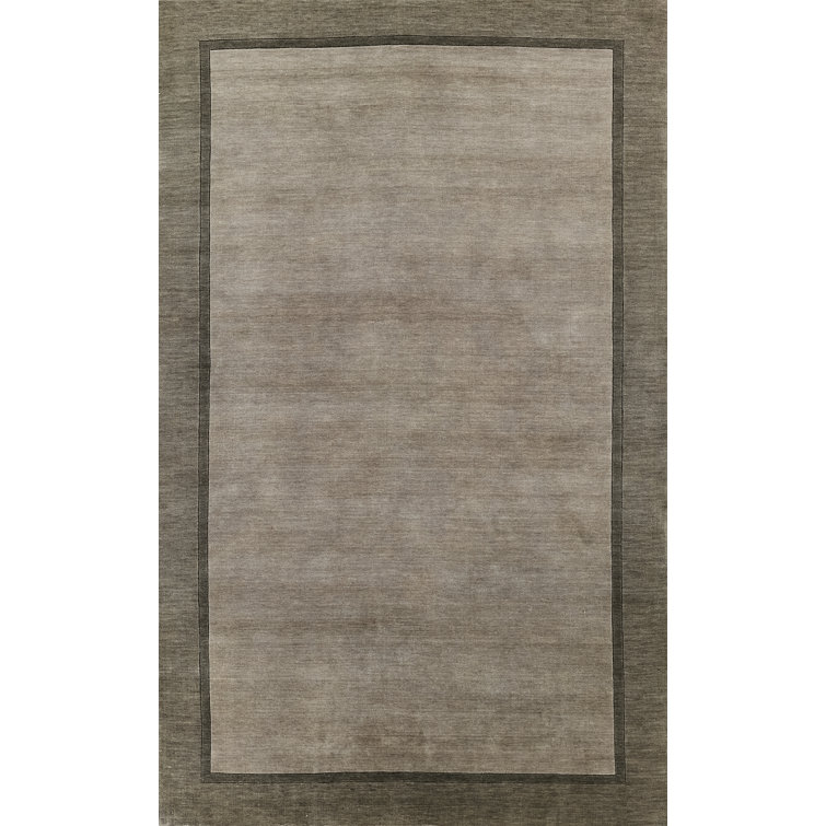 Gray 9' x 12' Handmade Wool Tufted Area Rug