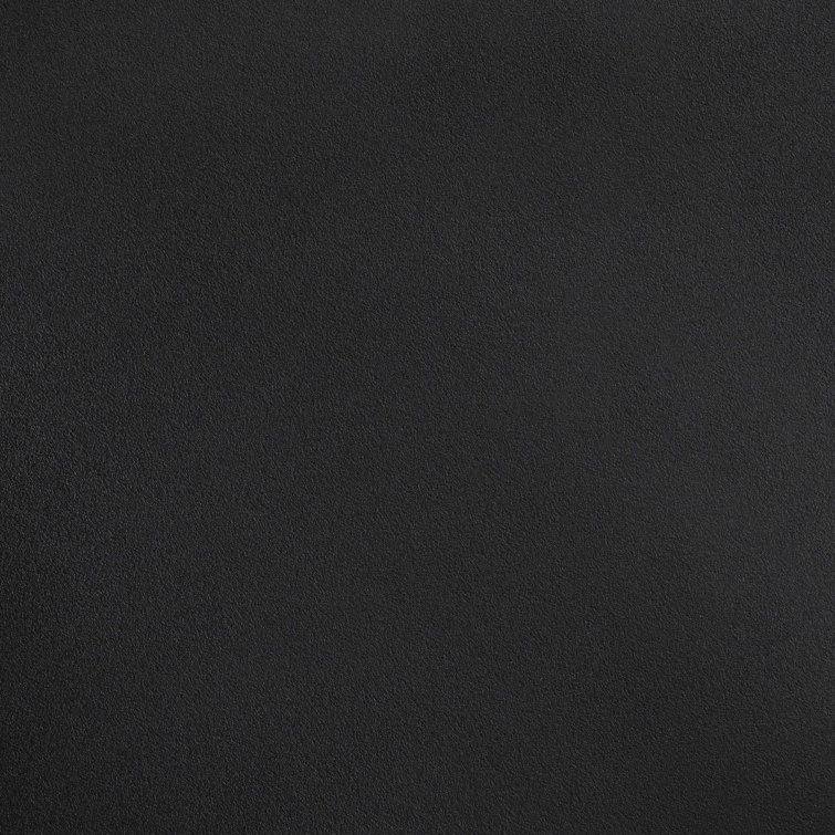Black Low Plastic Arm Chair with Cane Backrest