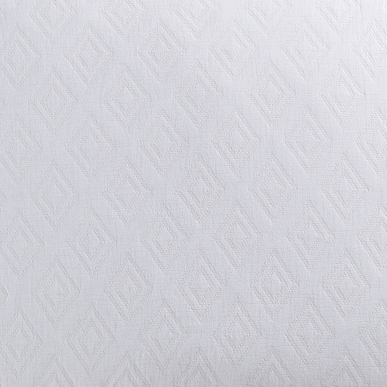 White Queen Cotton Jacquard Reversible Duvet Cover Set