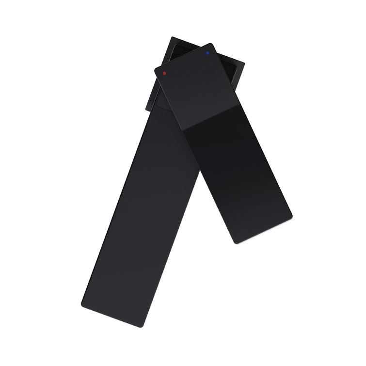 Avian Satin Black Single Handle Bathroom Faucet with Touch Down Drain