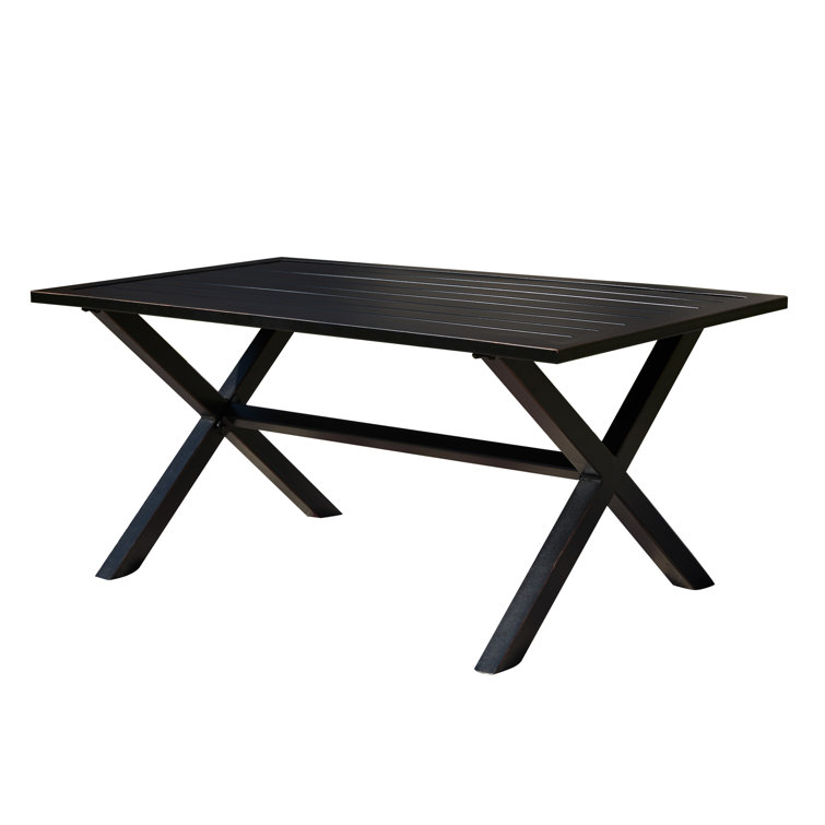 Blue Cushioned 5-Person Metal Outdoor Seating Set