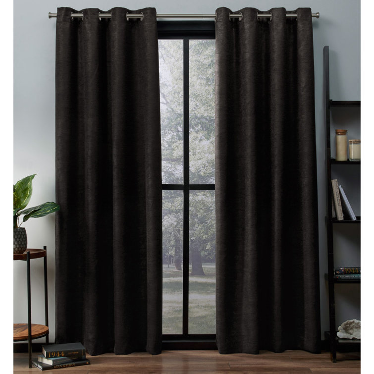 Oxford Chili Red Room Darkening Grommet Curtain Panels, 52" x 108"