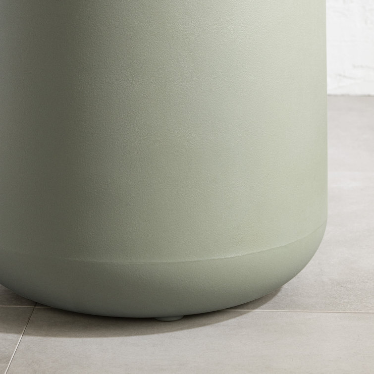 Dalya 15.75'' Sage Green Polyethylene Outdoor Side Table