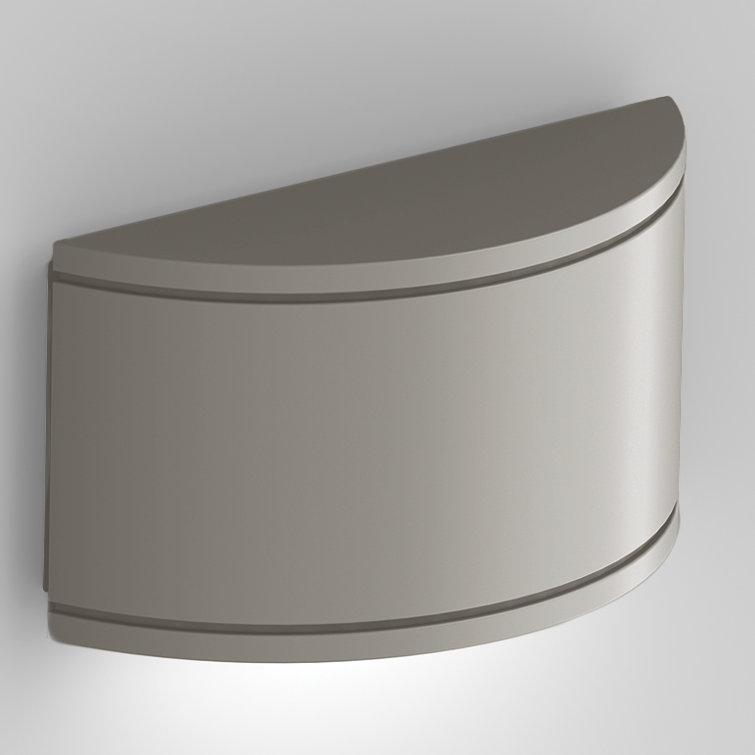 Brushed Aluminum Dimmable LED Cylinder Wall Light