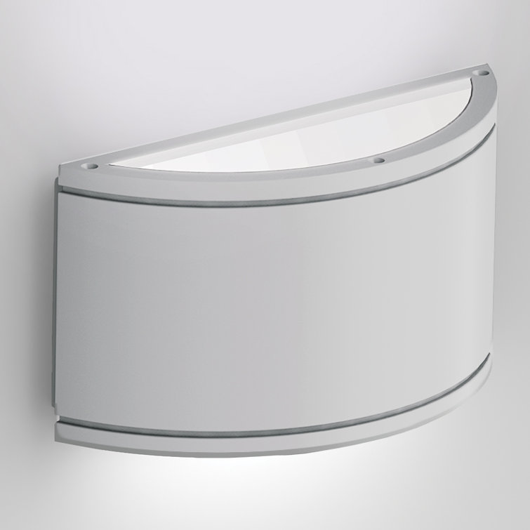 Crescent Minimalist White Aluminum LED Wall Light - Energy Star