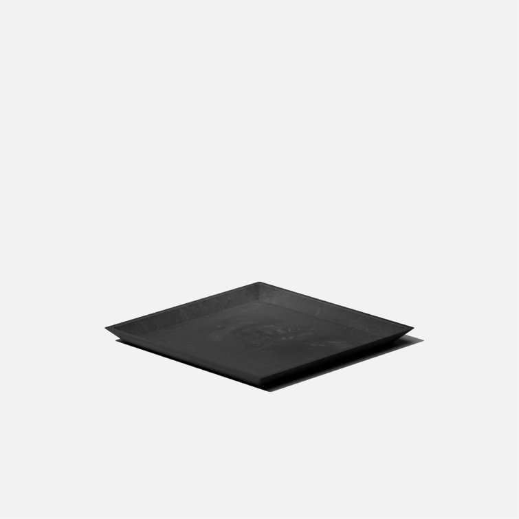 Black Polyethylene Nobleton Planter Tray Set of 2