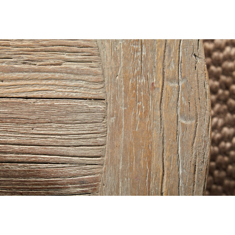 Traditional Round Brown Wood Occasional Coffee Table