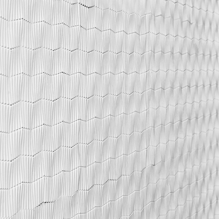 Blaze Keys White Linear Resin Mosaic Wall Tile