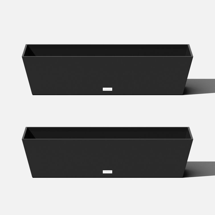Veradek Pure Series Slate Finish 36" Window Box Planter