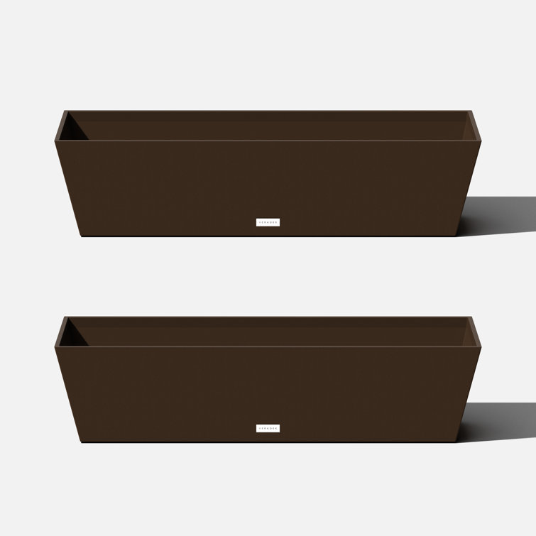 Modern Espresso 36" Recycled Plastic Window Box Planter