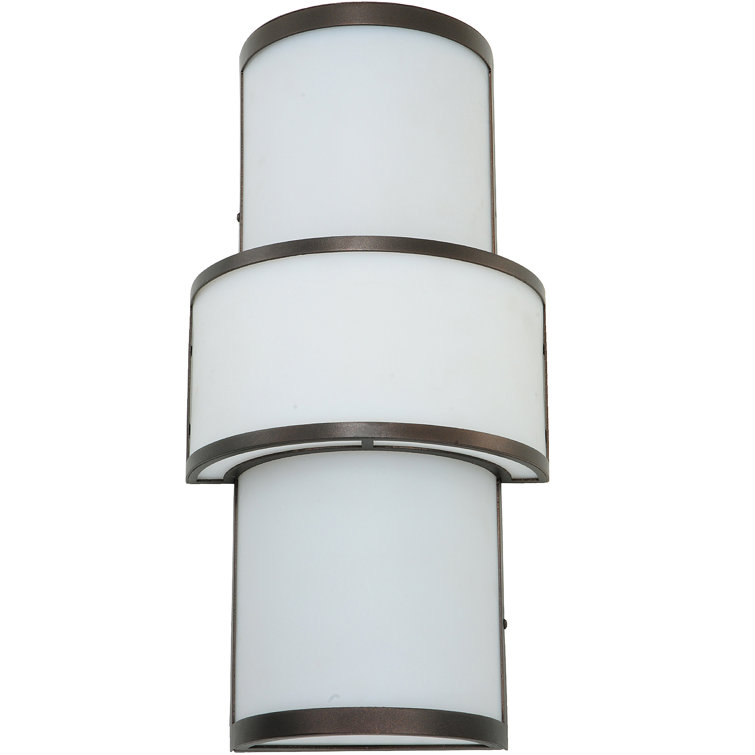 Mahogany Bronze 2-Light Sconce with White Idalight Diffuser