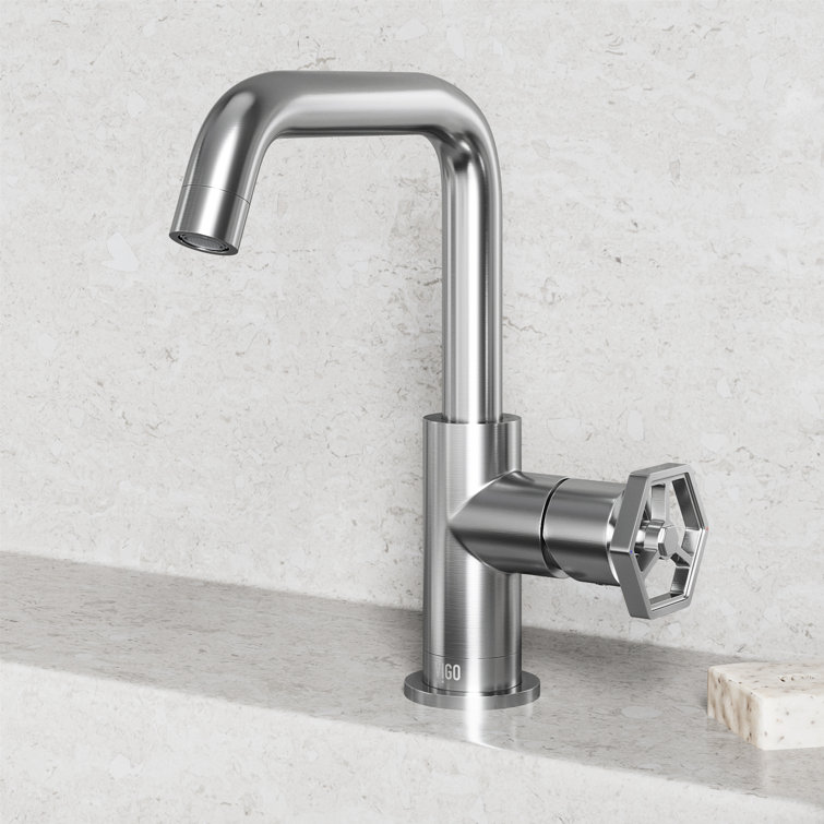 Ruxton Brushed Nickel Single-Handle Low-Arc Bathroom Faucet