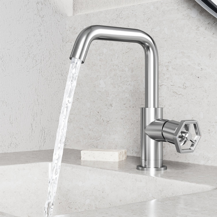 Ruxton Brushed Nickel Single-Handle Low-Arc Bathroom Faucet