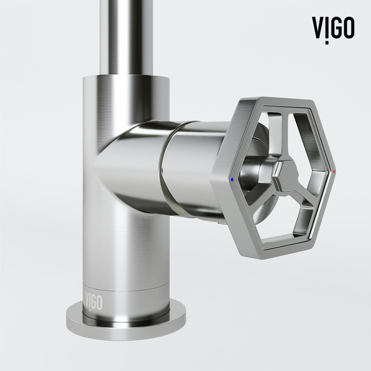 Ruxton Brushed Nickel Single-Handle Low-Arc Bathroom Faucet