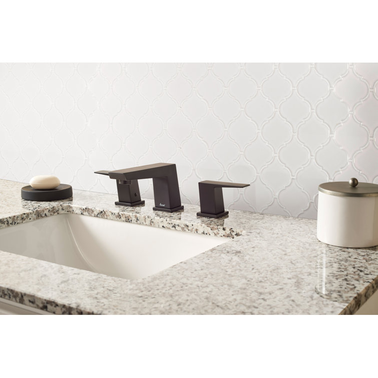 Bianco White Ceramic Arabesque Mosaic Wall Tile