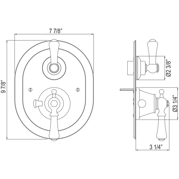 12" Brushed Nickel Ceiling Mounted Shower Arm with Round Escutcheon