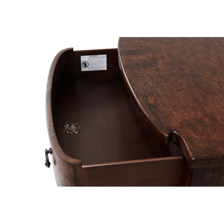Althorp Living History Reclaimed Oak and Mahogany Nightstand