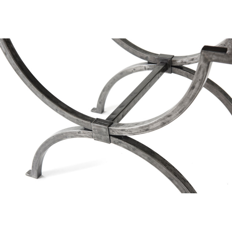 Avesta Finish Tavel Trestle Wood & Metal End Table