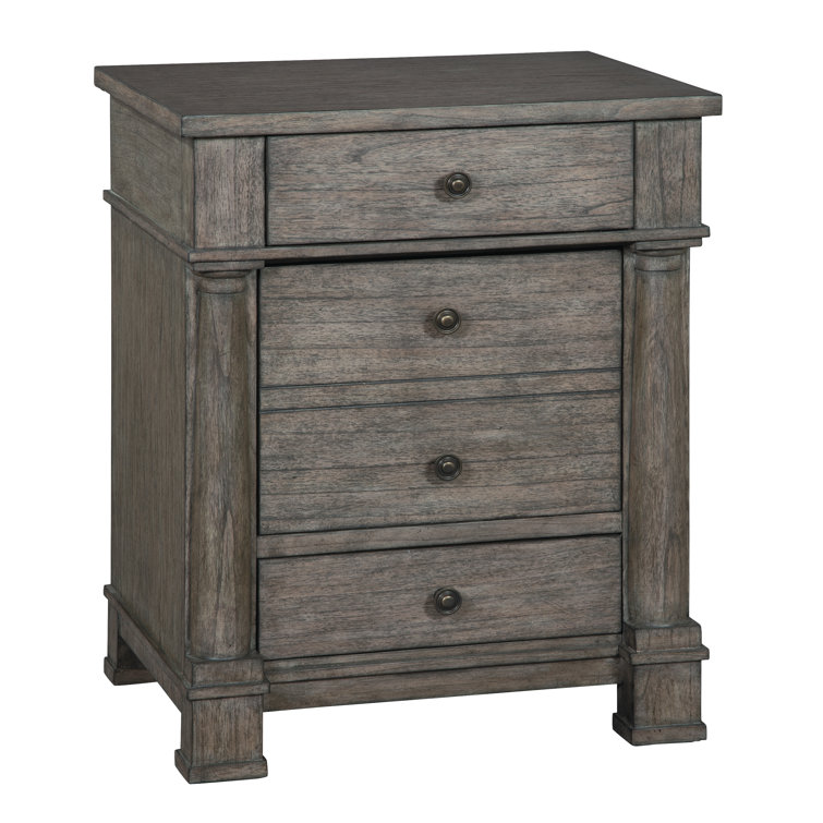 Lincoln Park Transitional 24" Brown 4-Drawer Legal File Cabinet